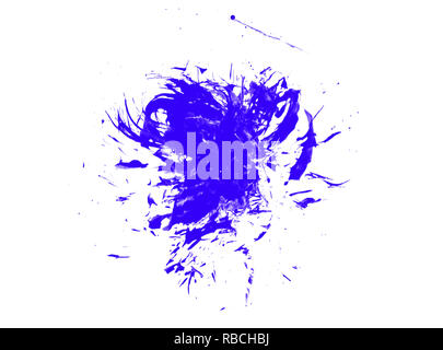 La coloration à l'aquarelle abstrait coloré les éclaboussures et les éclaboussures. Banque D'Images