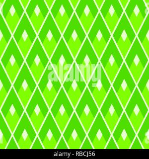 Transparente motif losange vert. Tuile de couleur chaux géométrique Illustration de Vecteur