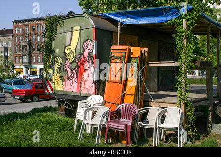 Solution 'bière', quartier de Prenzlauerberg, Berlin, Allemagne Banque D'Images