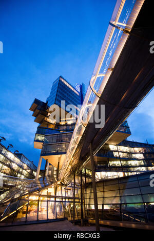 Hanovre, Allemagne. 09Th Jan, 2019. Norddeutsche Landesbank la NordLB, à l'aube. À la suite d'une prévision prudente par l'industrie, la Norddeutsche Landesbank présente une évaluation du développement économique en 2019. Les prévisions économiques considère que l'Europe, l'Allemagne et en particulier les perspectives de Basse-Saxe. Credit : Julian Stratenschulte/dpa/Alamy Live News Banque D'Images