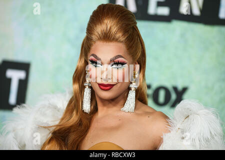 Los Angeles, USA. 8 janvier, 2019. Drag Queen/acteur Valentina (James Andrew Leyva) arrive à FOX's 'NT' Appuyez sur la princesse qui s'est tenue à la FOX Studio Lot le 8 janvier 2019 à Century City, Los Angeles, Californie, États-Unis. (Photo par Xavier Collin/Image Crédit : Agence de Presse) L'agence de presse Image/Alamy Live News Banque D'Images