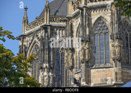 L'extérieur de sculptures, cathédrale, Aix-la-Chapelle, Rhénanie du Nord-Westphalie, Allemagne, Aussenskulpturen, Dom, Nordrhein-Westfalen, Deutschland Banque D'Images