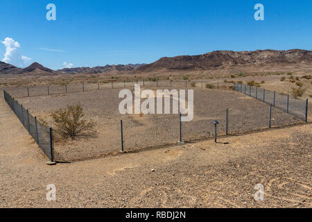 Une figure humaine, une partie de la Blythe intailles, près de Blythe, CA, USA. Banque D'Images