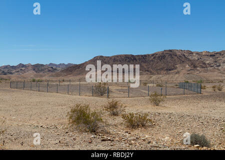 Une figure humaine, une partie de la Blythe intailles, près de Blythe, CA, USA. Banque D'Images