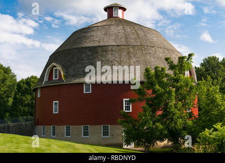 Ryan's Grange ronde en Johnson Sauk State Park. Annawan, Illinois, États-Unis Banque D'Images