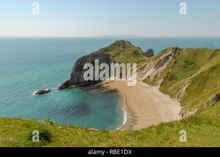 Les falaises de Lullworth Dorset Banque D'Images