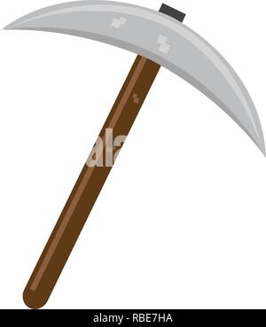 Pixelated isolés pioche icône. Vector illustration design Illustration de Vecteur