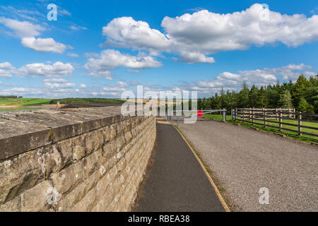 Le barrage du réservoir de la Derwent, County Durham, England, UK Banque D'Images