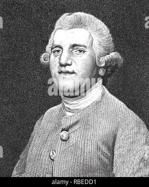 JOSIAH Wedgwood (1730-1795) French entrepreneur poterie Banque D'Images