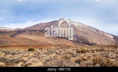 Une belle photo de beau paysage volcanique du Parc National du Teide, Tenerife Banque D'Images