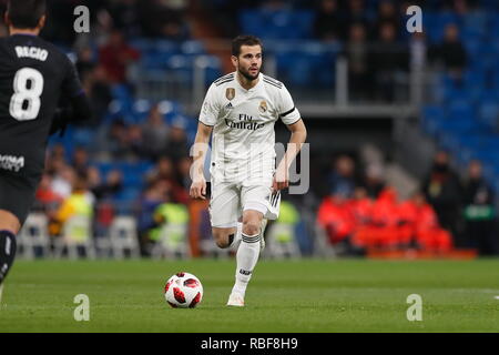 Madrid, Espagne. Jan 9, 2019. Nacho (Real) Football/soccer : espagnol "Copa del Rey" ronde de 16 1ère manche match entre le Real Madrid CF 3-0 CD Leganes au Santiago Bernabeu à Madrid, Espagne . Credit : Mutsu Kawamori/AFLO/Alamy Live News Banque D'Images