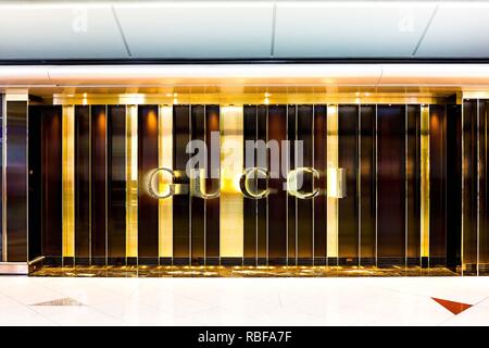 Hong Kong, Chine. Sep 29, 2015. Un magasin Gucci vu à Hong Kong. Crédit : Daniel Fung/SOPA Images/ZUMA/Alamy Fil Live News Banque D'Images