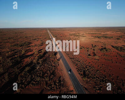 Les grands espaces de l'outback en Nouvelle Galles du Sud en Australie Banque D'Images