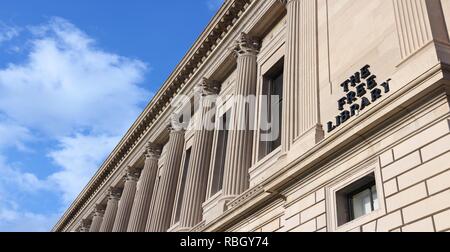 Philadelphie, Pennsylvanie (États-Unis) - la bibliothèque libre. Banque D'Images