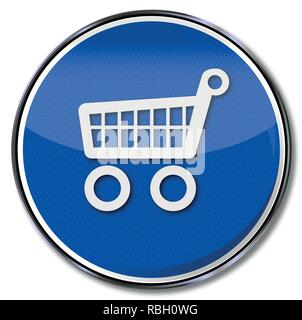 Panier et dépenser de l'argent Illustration de Vecteur