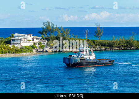 Entrée du port de Nassau, Burmuda. Banque D'Images