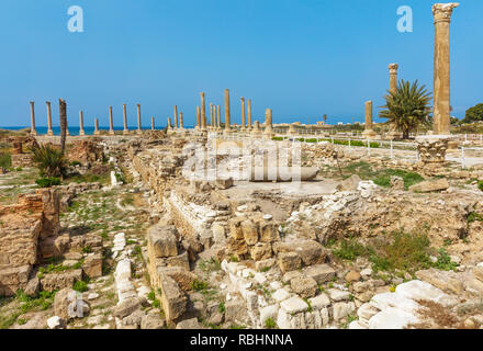 Ruines romains sur des pneus dans le sud du Liban Moyen Orient Banque D'Images