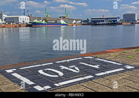 Port de pêche de la ville de Bremerhaven Banque D'Images