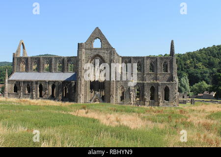 Abbaye de Tintern, Tintern, Monmouthshire, Wales, UK Banque D'Images