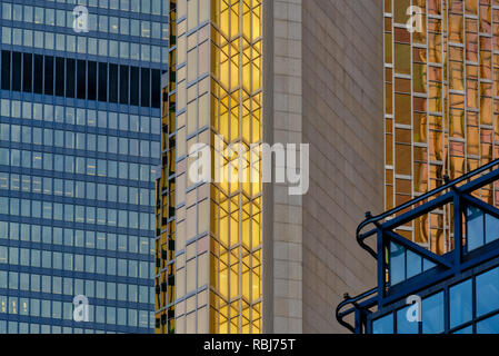 Détail de la la Banque Royale du Canada (RBC) Plaza South Tower sur Front Street et de Bay Street à Toronto, Canada Banque D'Images