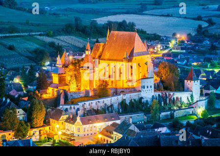 Biertan, la Transylvanie. L'une des premières colonies de Saxon (allemand) à l'époque médiévale de la Roumanie. Banque D'Images