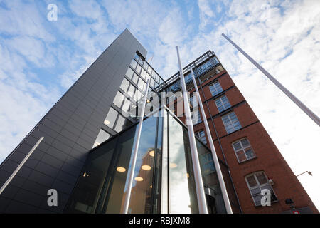 Immeuble de bureaux, Elbspeicher, Stilwerk, Altona, Hambourg, Allemagne, Europe Banque D'Images