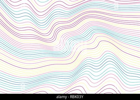 Fond ondulé couleur Illustration de Vecteur