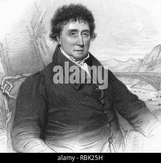 THOMAS TELFORD (1757-1834) ingénieur civil écossais, particulièrement les routes et les ponts Banque D'Images