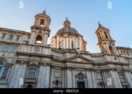 Chiesa di Sant'Agnese in Agone est dans l'église de la Place Navone à Rome. Italie Banque D'Images