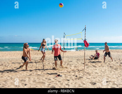 René Egli centre de planche à voile sur la plage de Sotavento, Fuerteventura, Îles Canaries, Espagne Banque D'Images