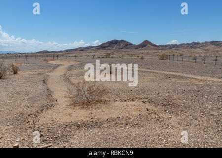 Une figure humaine, une partie de la Blythe intailles, près de Blythe, CA, USA. Banque D'Images