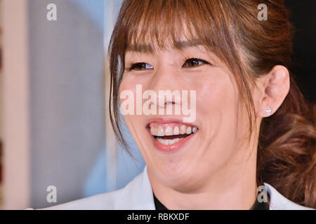 Trois-temps japonais lutte olympique médaillé d'or Saori Yoshida assiste à la conférence de presse pour sa retraite à Tokyo, Japon le 10 janvier 2019. Credit : AFLO/Alamy Live News Banque D'Images