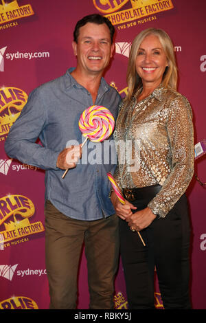 11 janvier 2019 - Mark Ferguson et pattends partenaires soirée d'ouverture de Charlie et la Chocolaterie au Théâtre Capitol le 11 septembre 2019 à Sydney, Australie Crédit : Christopher Khoury/l'agence de presse australienne/ZUMA/Alamy Fil Live News Banque D'Images