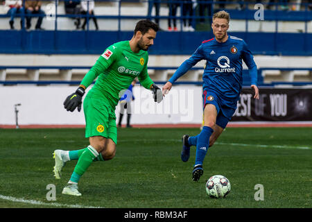 MARBELLA - 11-01-2019 L'Eredivisie néerlandaise de football, saison 2018 / 2019. Feyenoord player Nicolai Jorgensen pendant le match Feyenoord - Borussia Dortmund. Banque D'Images