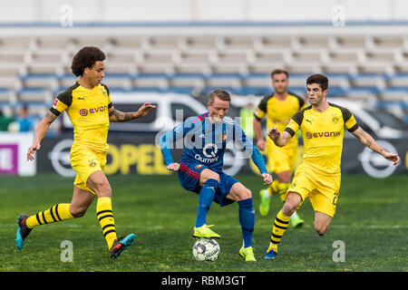 MARBELLA - 11-01-2019 L'Eredivisie néerlandaise de football, saison 2018 / 2019. Feyenoord player Sam Larsson pendant le match Feyenoord - Borussia Dortmund. Banque D'Images