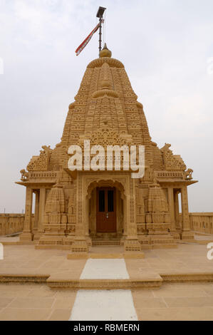 Amar Sagar Jain temple, Lodurva, Jaisalmer, Rajasthan, Inde, Asie Banque D'Images