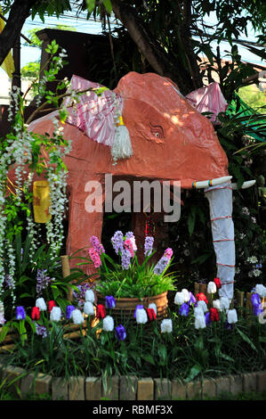 Temple Wat Phan sur Ratchadamnoen Road Chiang Mai Thaïlande Banque D'Images