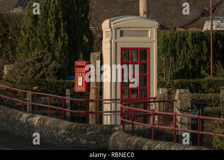 Rhynd village illuminé par le soleil d'hiver près de Perth, Ecosse, Royaume-Uni Banque D'Images