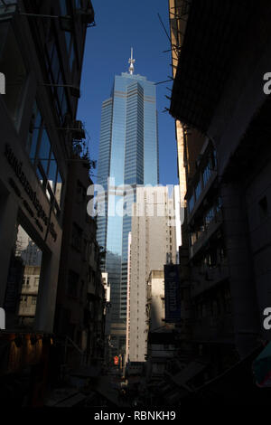 La tour centrale est la cinquième plus haute tour de Hong Kong Banque D'Images