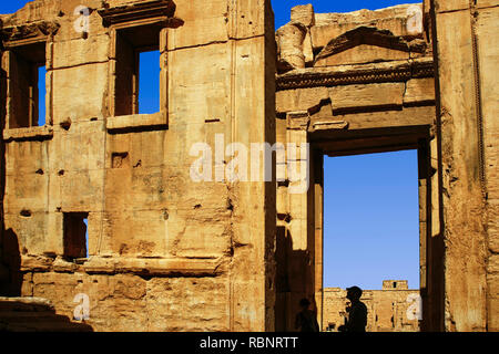 Temple de bal. Ruines de l'ancienne ville gréco-romaine de Palmyre. La Syrie, au Moyen-Orient Banque D'Images