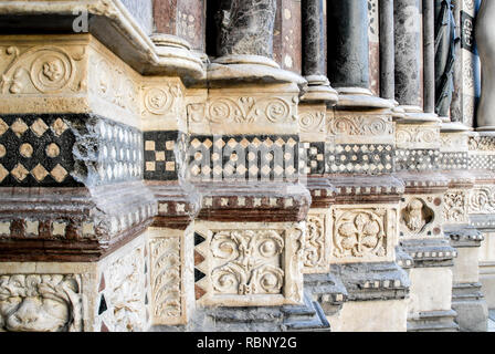 Gros plan de la cathédrale de Gênes Gênes,,Italie,2006. Banque D'Images