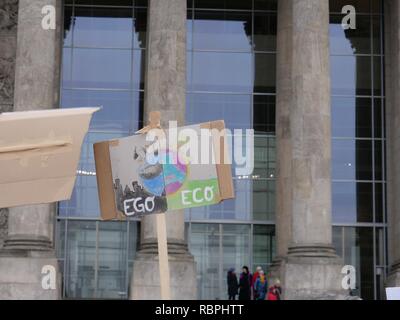 'FridaysForFuture' contre Berlin 14-12-2018 15. Banque D'Images