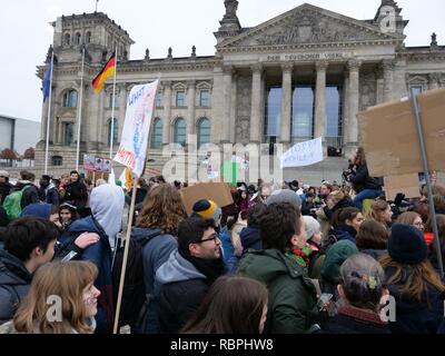 'FridaysForFuture' contre Berlin 14-12-2018 21. Banque D'Images