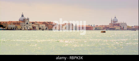 Lagune de Venise (Laguna Veneto) vue panoramique. Venice Banque D'Images