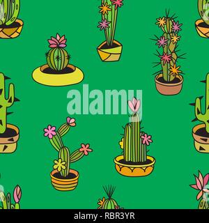 Transparente avec motif floral cactus Illustration de Vecteur