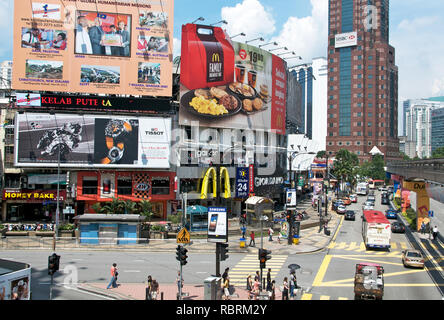 Scène de rue, Bintag, Kuala Lumpur, Malaisie Banque D'Images