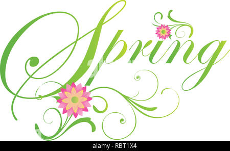 Bannière printemps coloré Banque D'Images