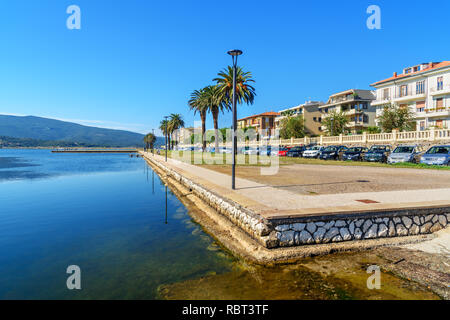 Orbetello, Italie - 08 octobre 2018 : Bord d'Orbetello sur la péninsule Argentario en Toscane Banque D'Images