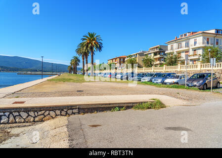 Orbetello, Italie - 08 octobre 2018 : Bord d'Orbetello sur la péninsule Argentario en Toscane Banque D'Images