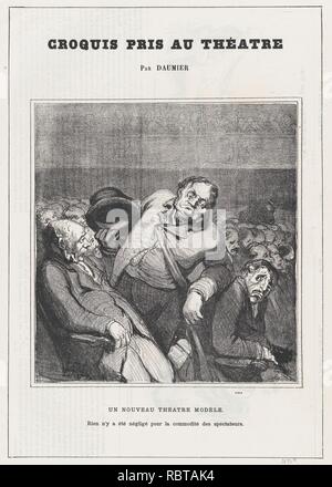 Un nouveau modèle de théâtre, de sketches 'Théâtre', publié dans Le Petit Journal pour rire, le 30 janvier, 1864 Banque D'Images